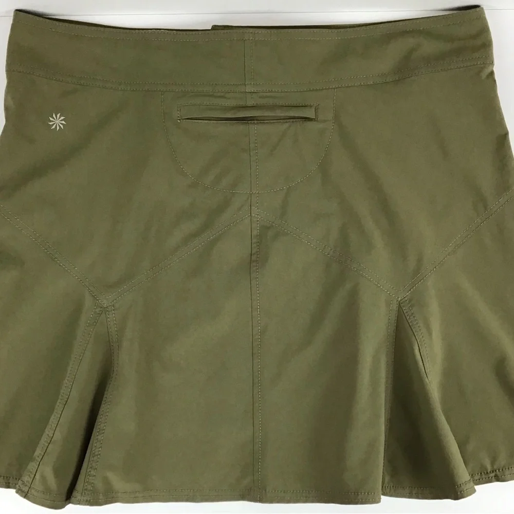 Athleta Olive Green Hiking Travel Skirt | 14